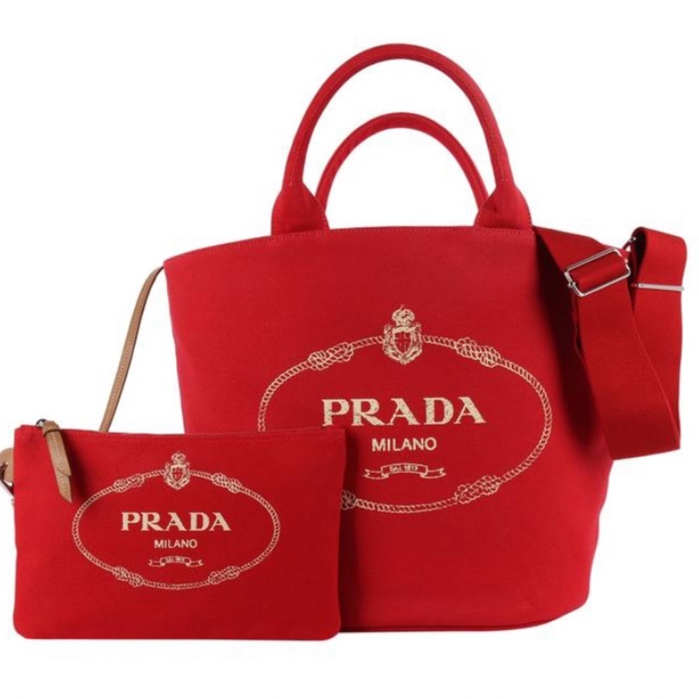 Prada Fabric Milano Tote Bag